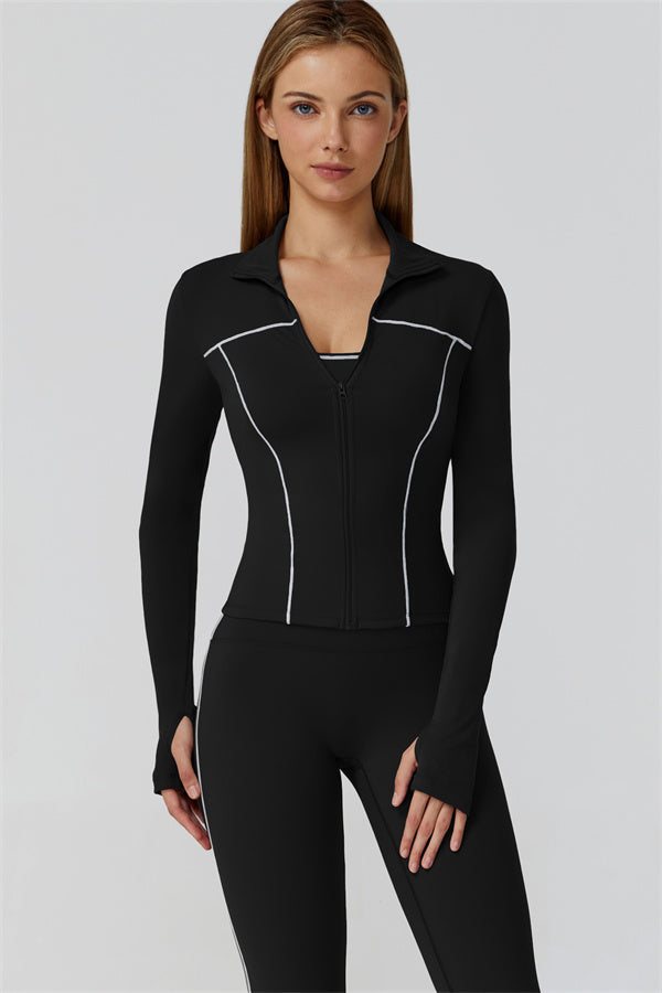 The Venus Zip Longsleeve Top