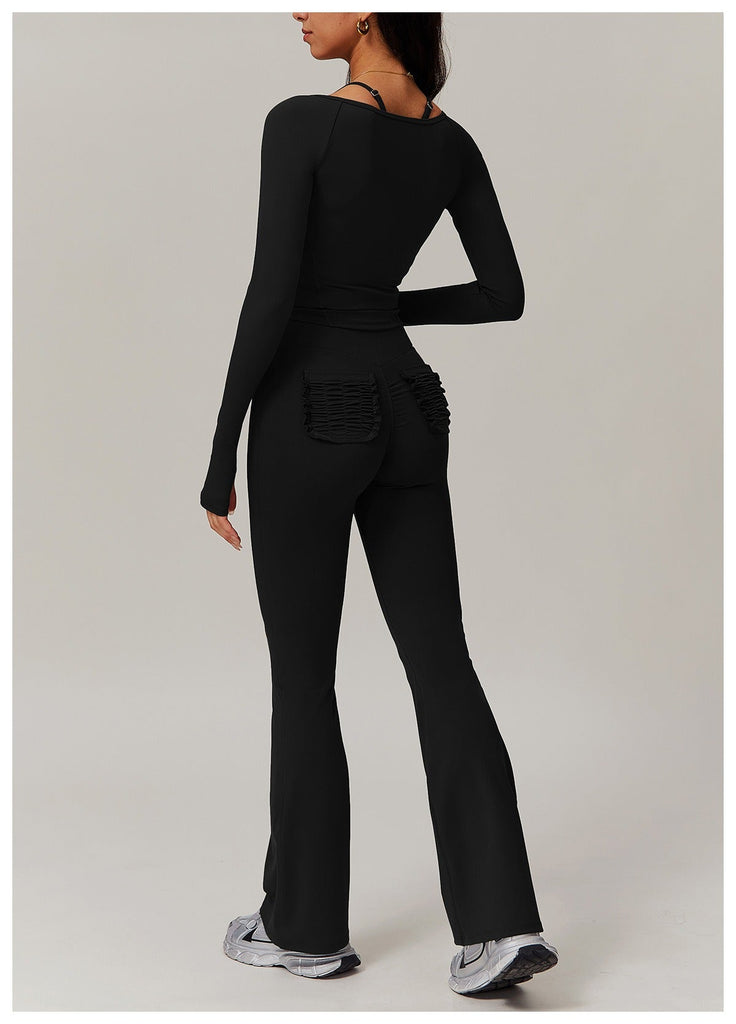 Tiggy Zip Longsleeve Top & Flared Set