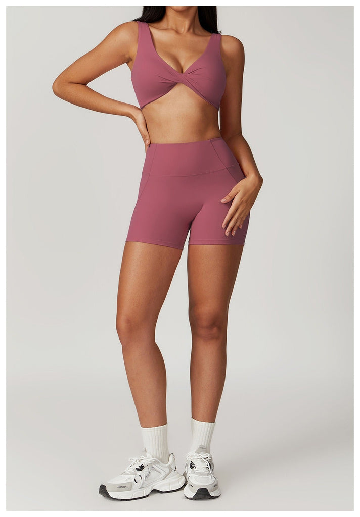 Mira Twist Bra Top & Shorts Set