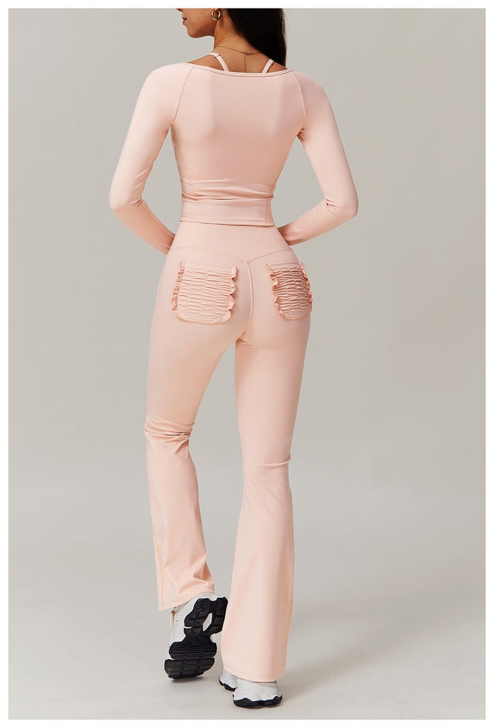 Tiggy Zip Longsleeve Top & Flared Set