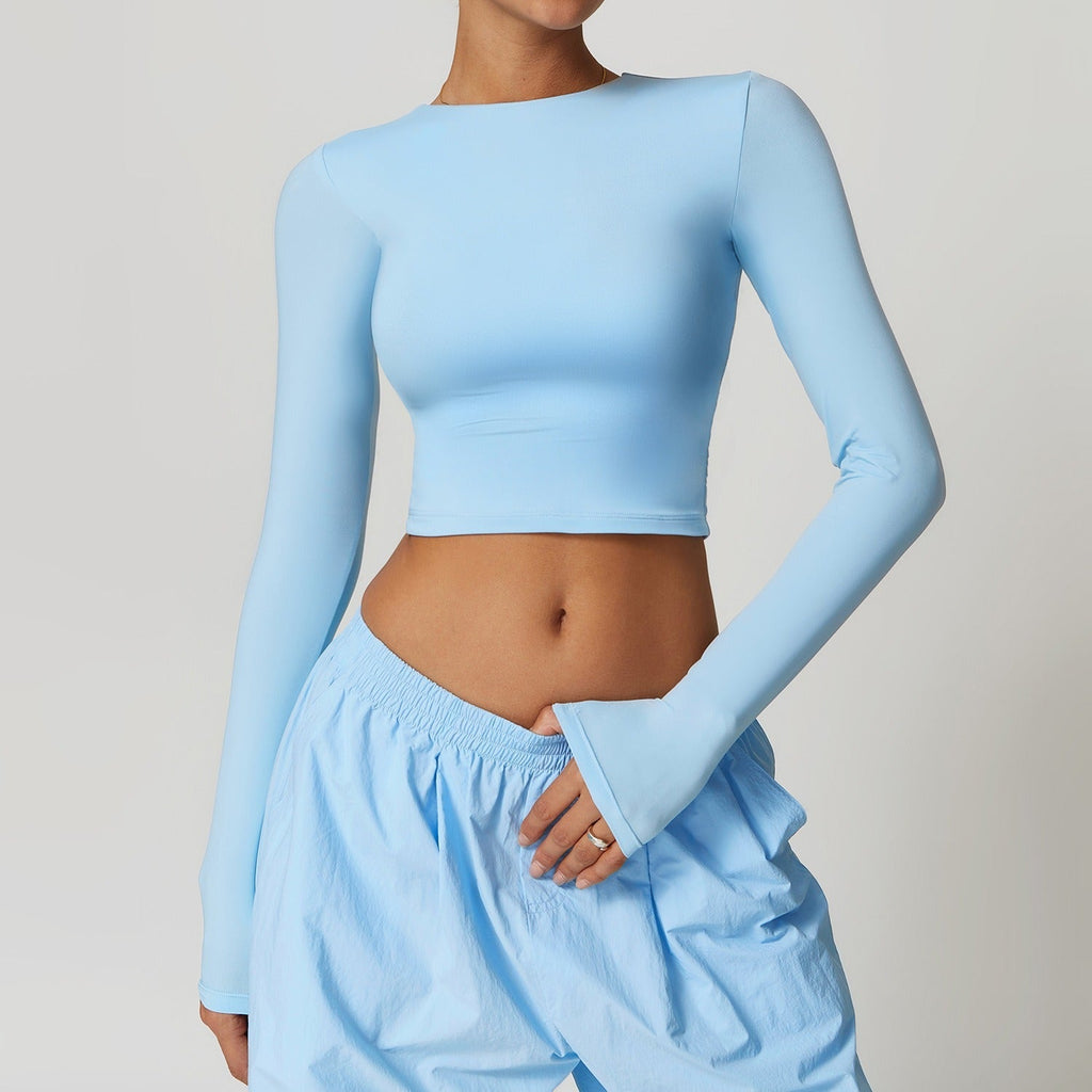 Demi Jewel Longsleeve Top Blue