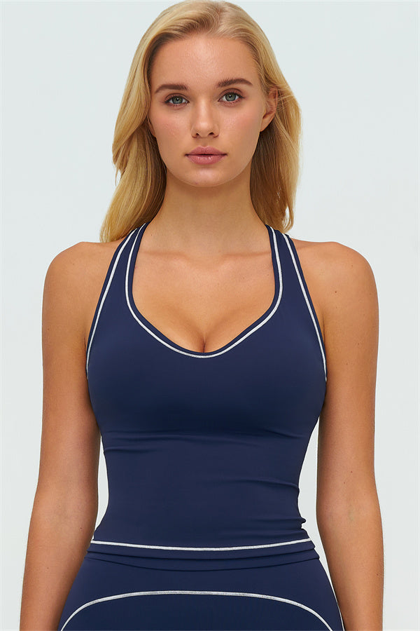 The Amara Crop Top Cobalt