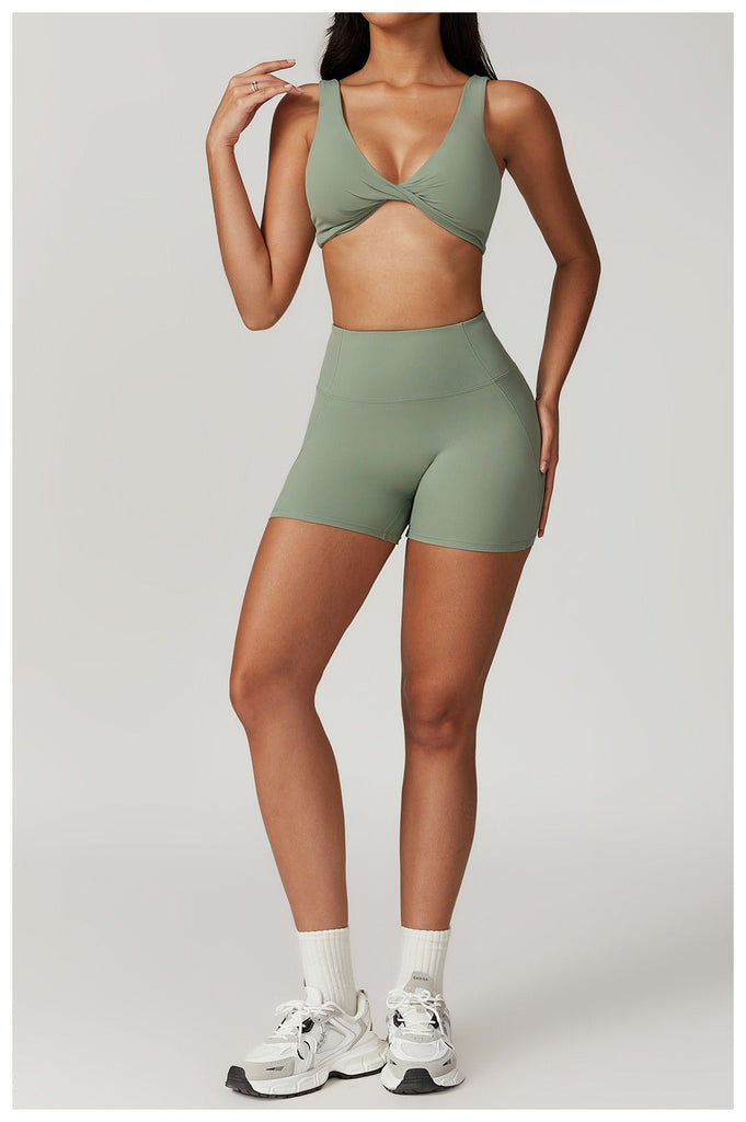 Mira Twist Bra Top & Shorts Set