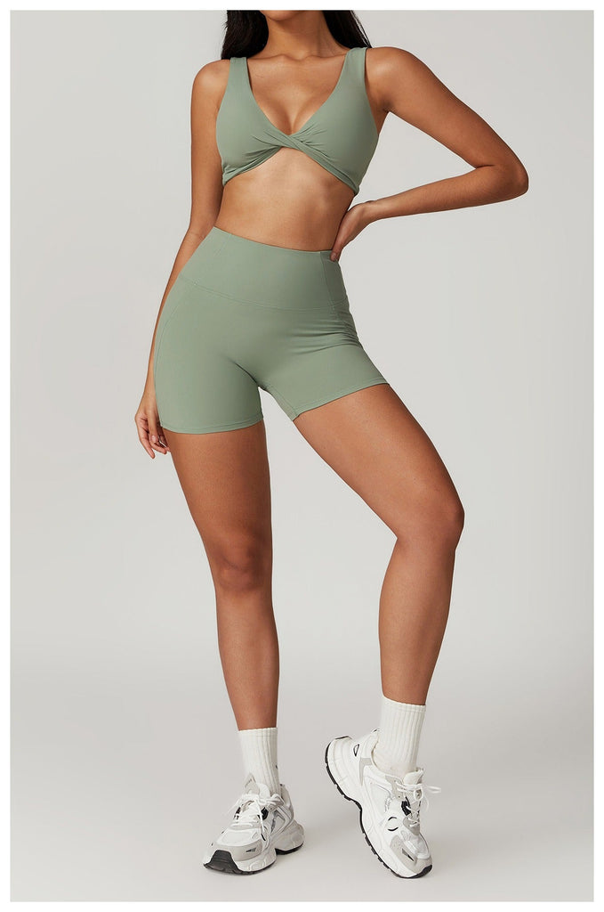 Mira Twist Bra Top & Shorts Set