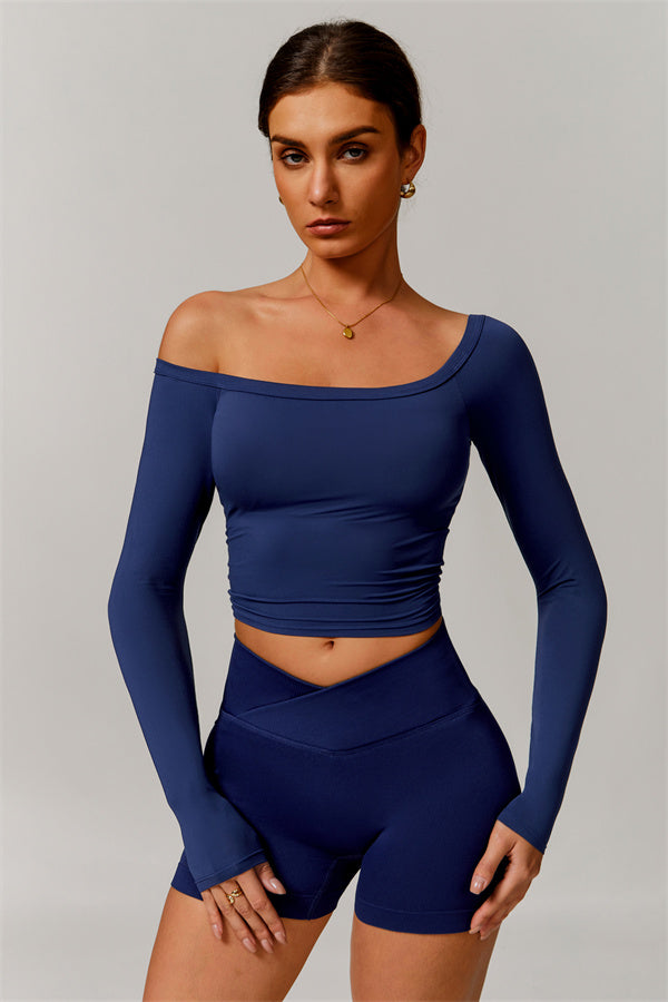 The Vivid Long Sleeve Crop Top