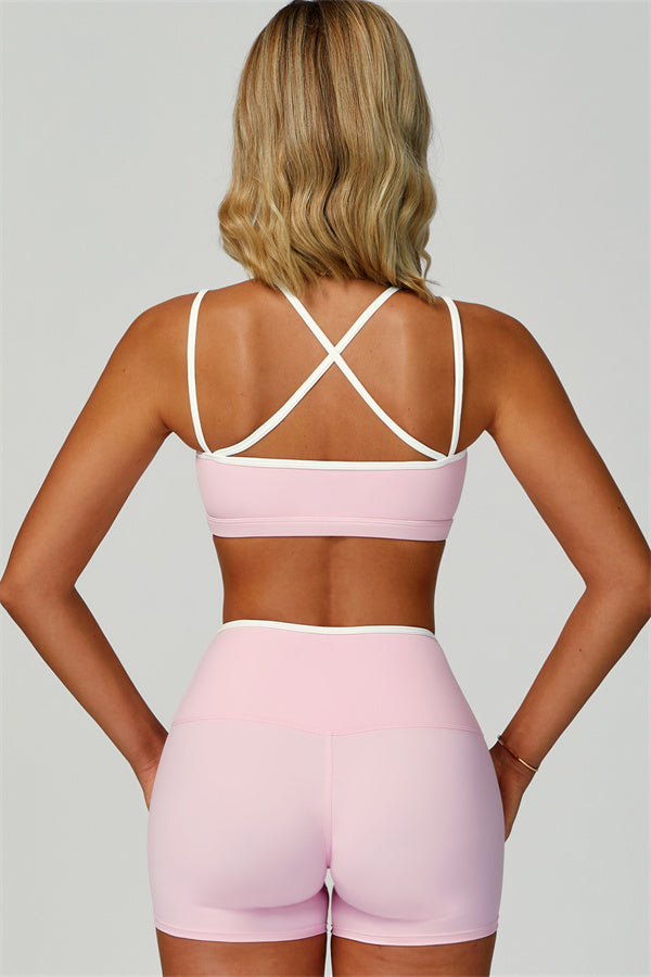 The Quest Sports Bra Shorts 2-Piece Set Vanilla