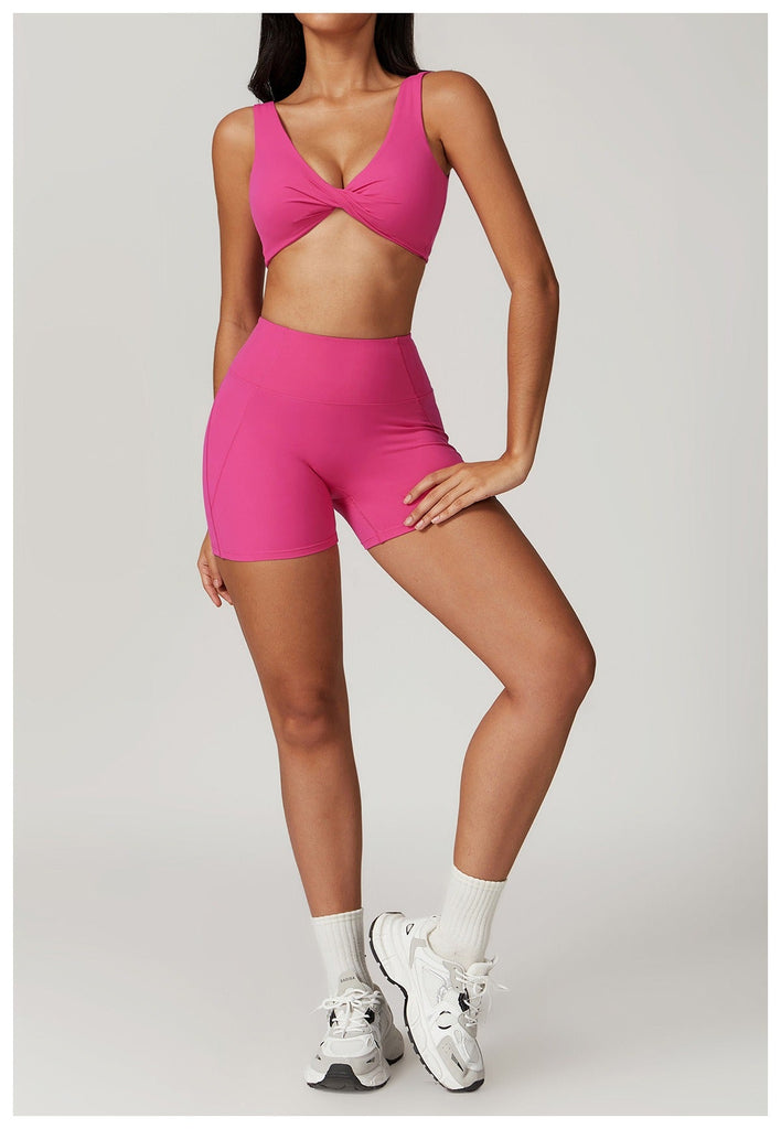 Mira Twist Bra Top & Shorts Set