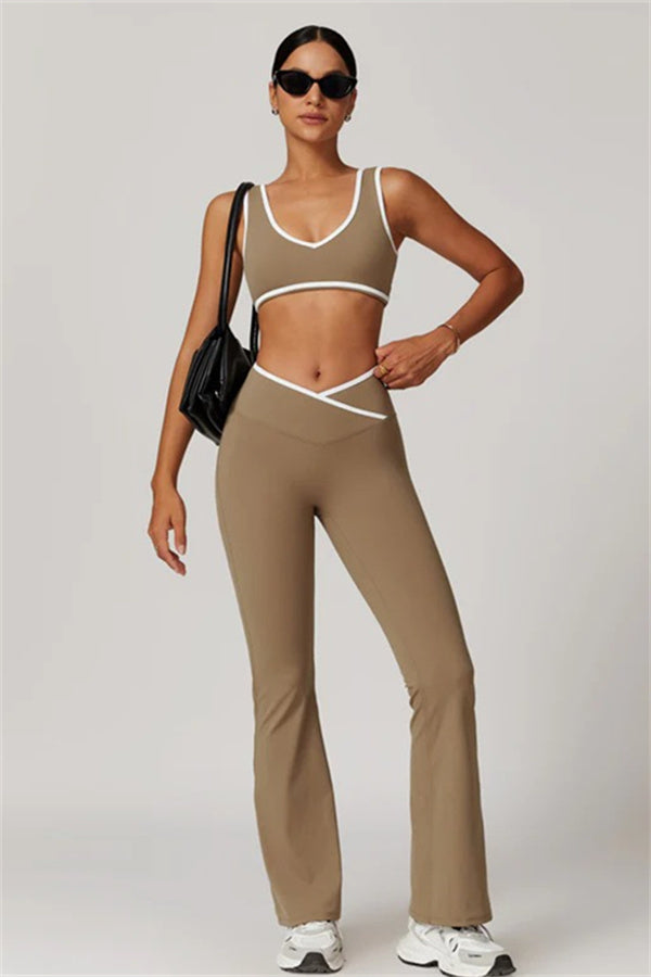 The Stamina Sports Bra Flared Leggings 2-Piece Set
