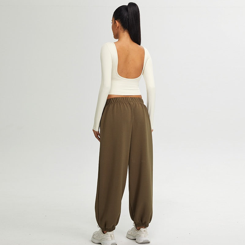 Jayla Backless Longsleeve Top