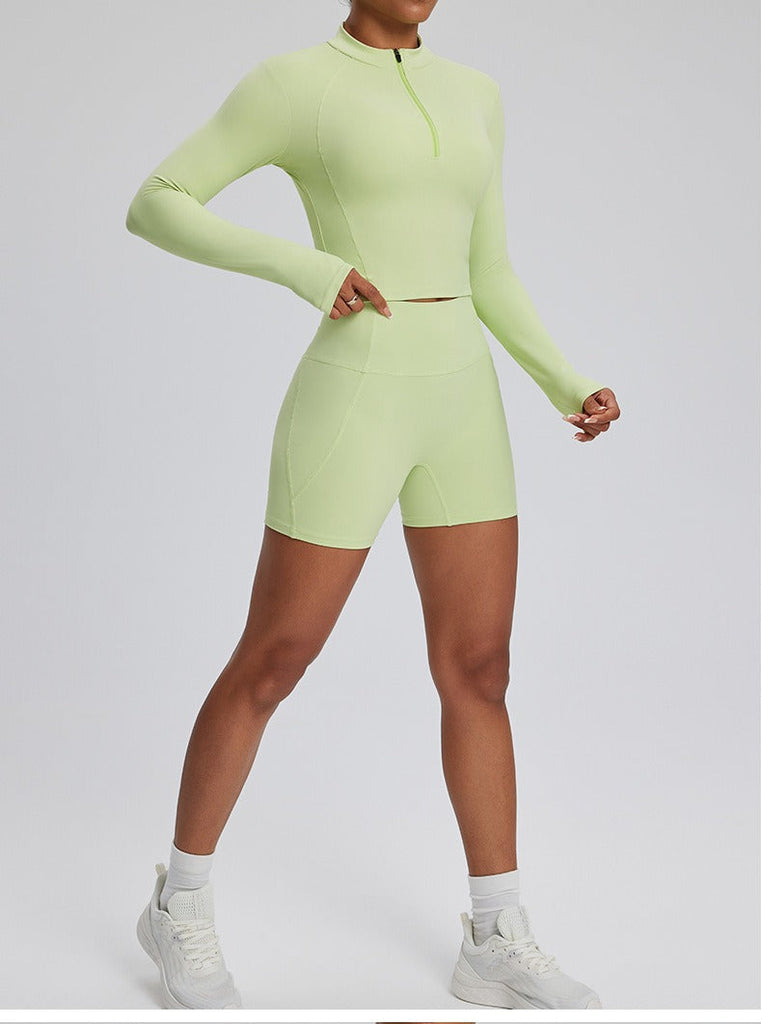 Dara Longsleeve Top & Shorts Set