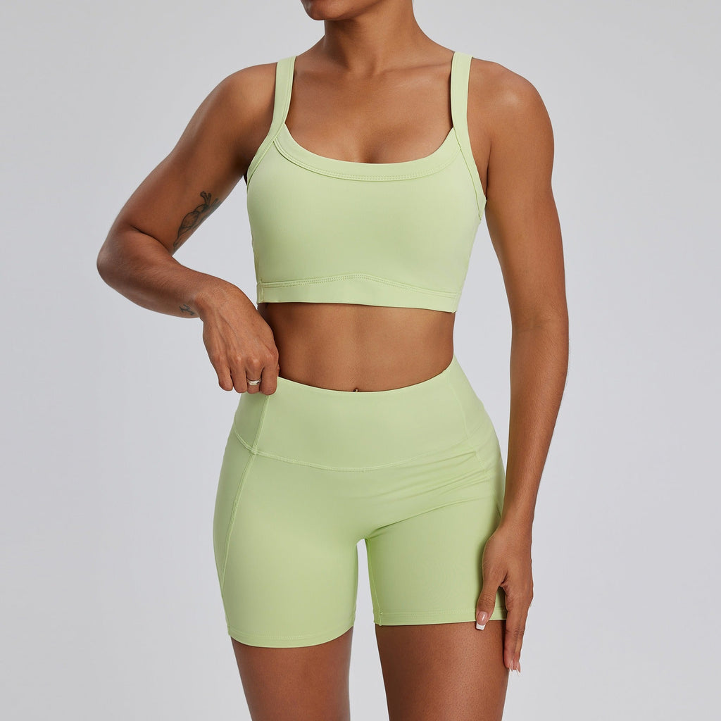 Dara Tank Top & Shorts Set Neon