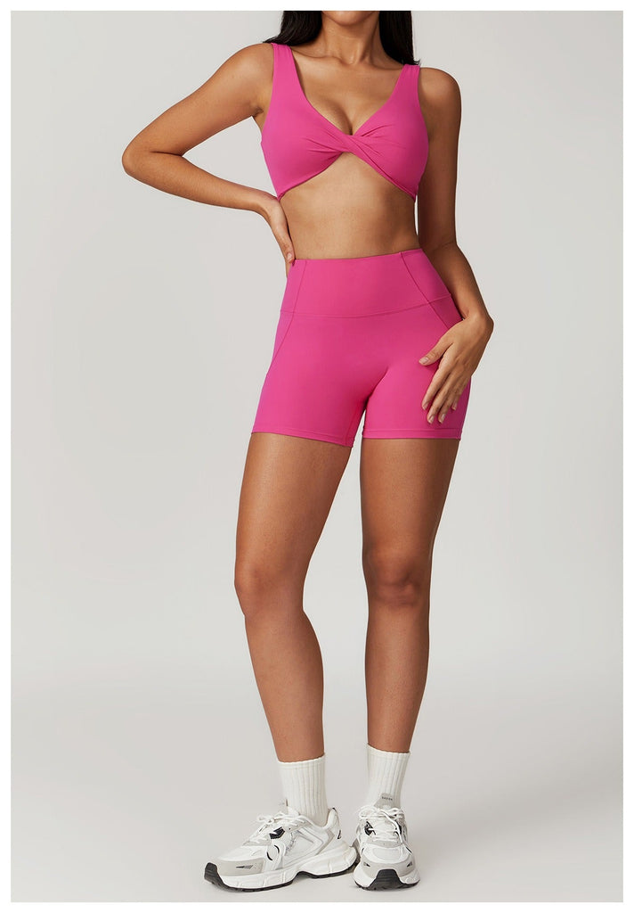 Mira Twist Bra Top & Shorts Set