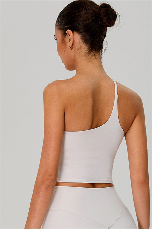 The Jewel One-Shoulder Crop Top Shorts 2-Piece Set