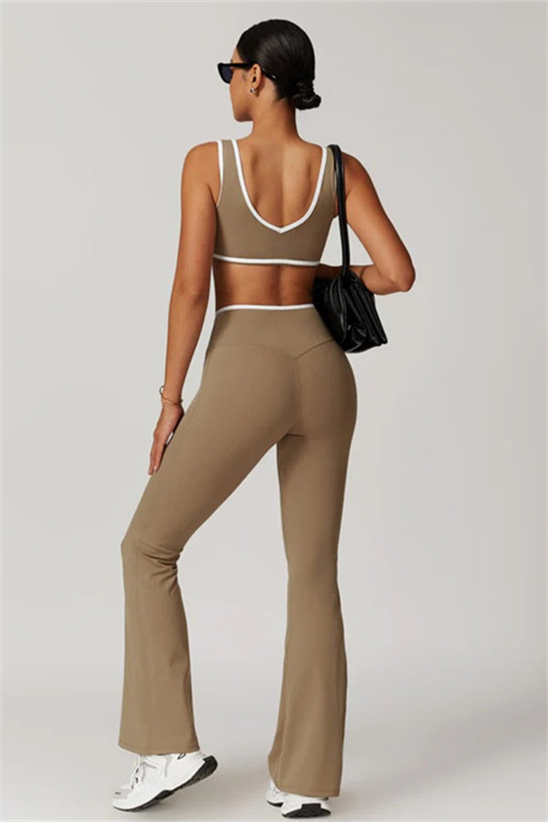 The Stamina Sports Bra Flared Leggings 2-Piece Set