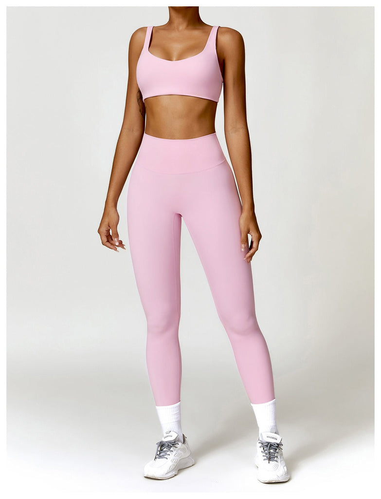 Eclipse Bra Top & Leggings Set Bubblegum