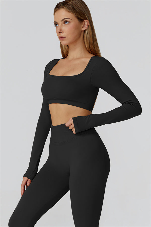 The Reign Long Sleeve Crop Top
