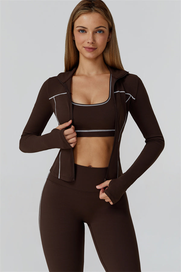 The Venus Zip Longsleeve Top