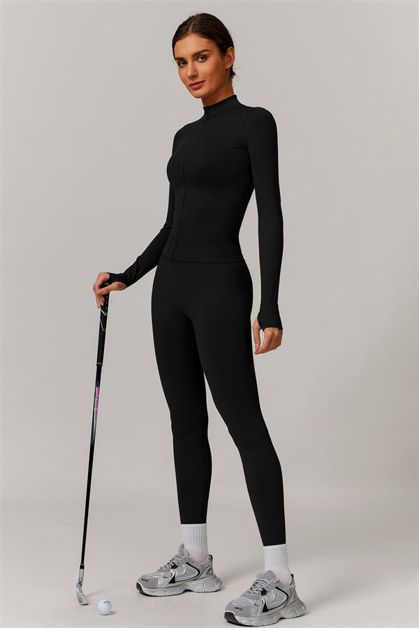 The Nova Luxe Jacket Sports Bra Leggings 3-Piece Set
