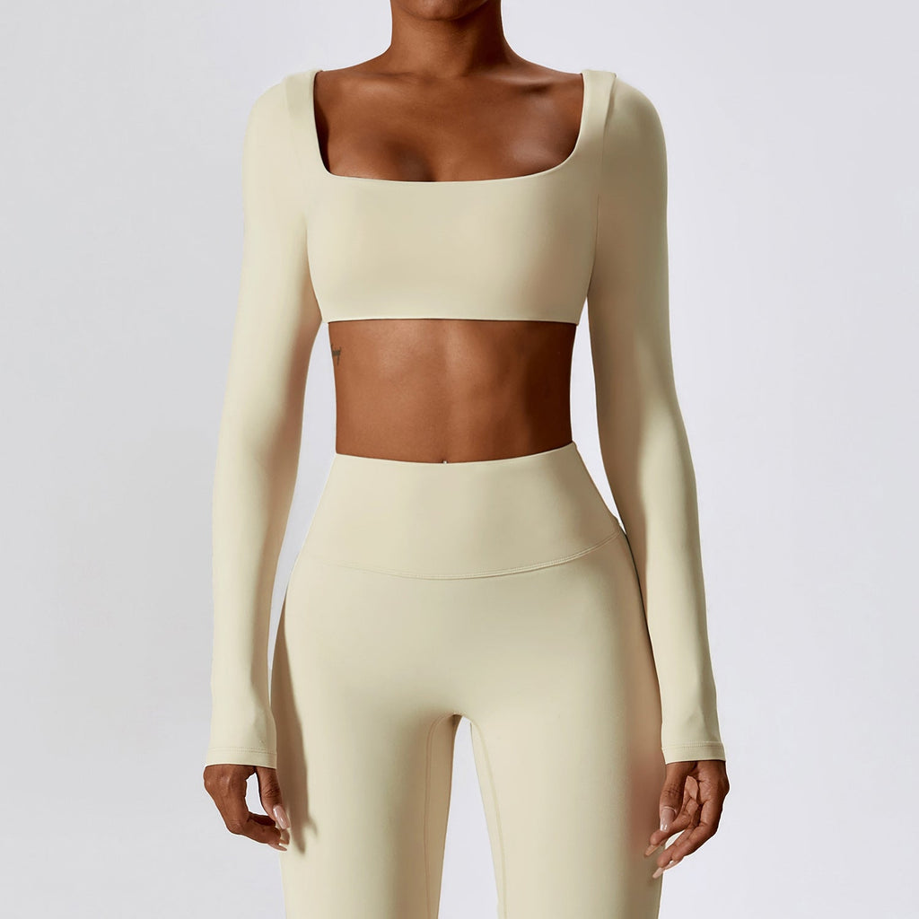 Daisy Longsleeve Top (Size Up) Cream