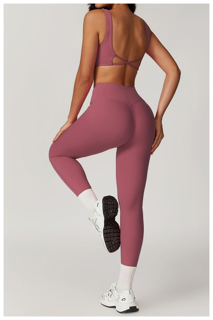 Mira Twist Bra Top & Leggings Set