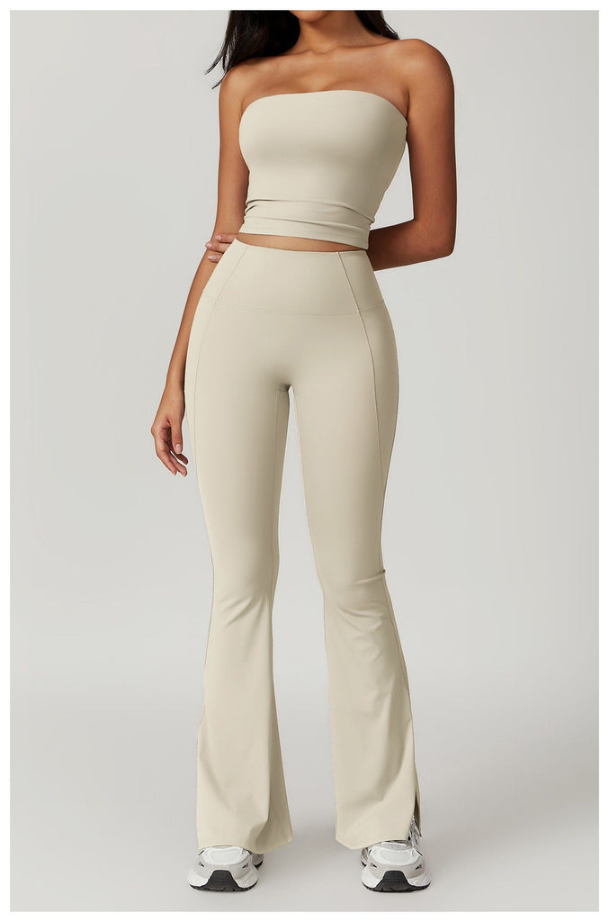 Kelly Tube Top & Flared Set Ivory