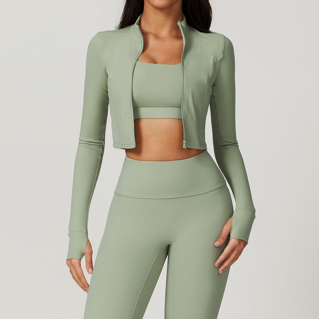 Thea Zip Longsleeve Top