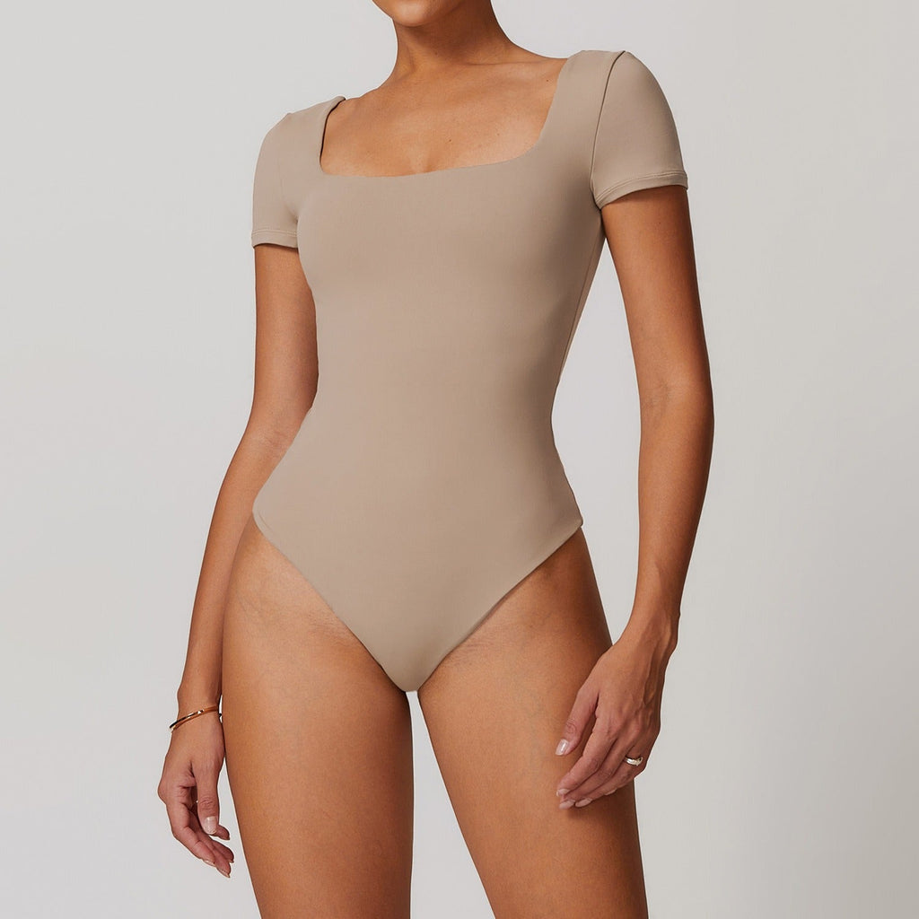 Emmeline Square Cut Bodysuit Stone
