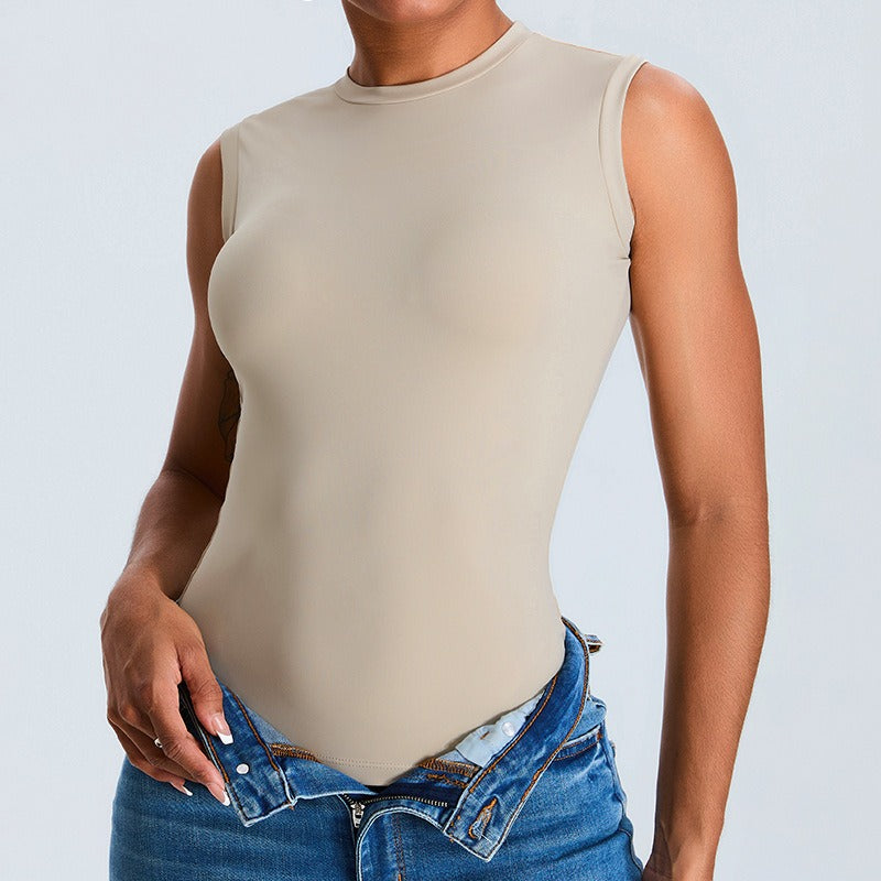 Carly Sleeveless Top Stone