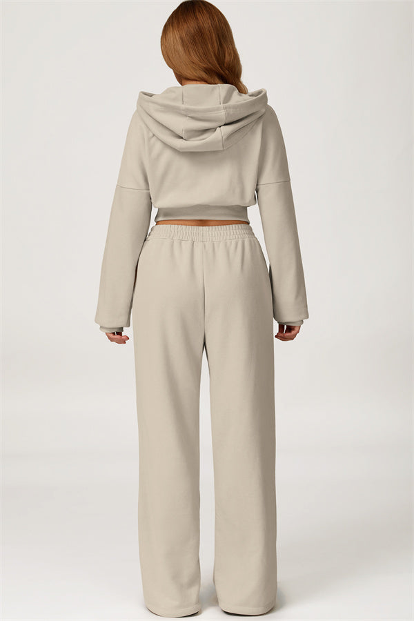 The Axis Crop Hoodie Pants 2-Piece Set