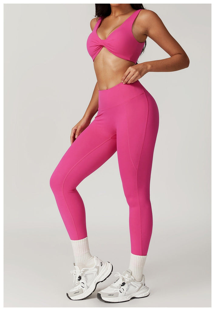 Mira Twist Bra Top & Leggings Set