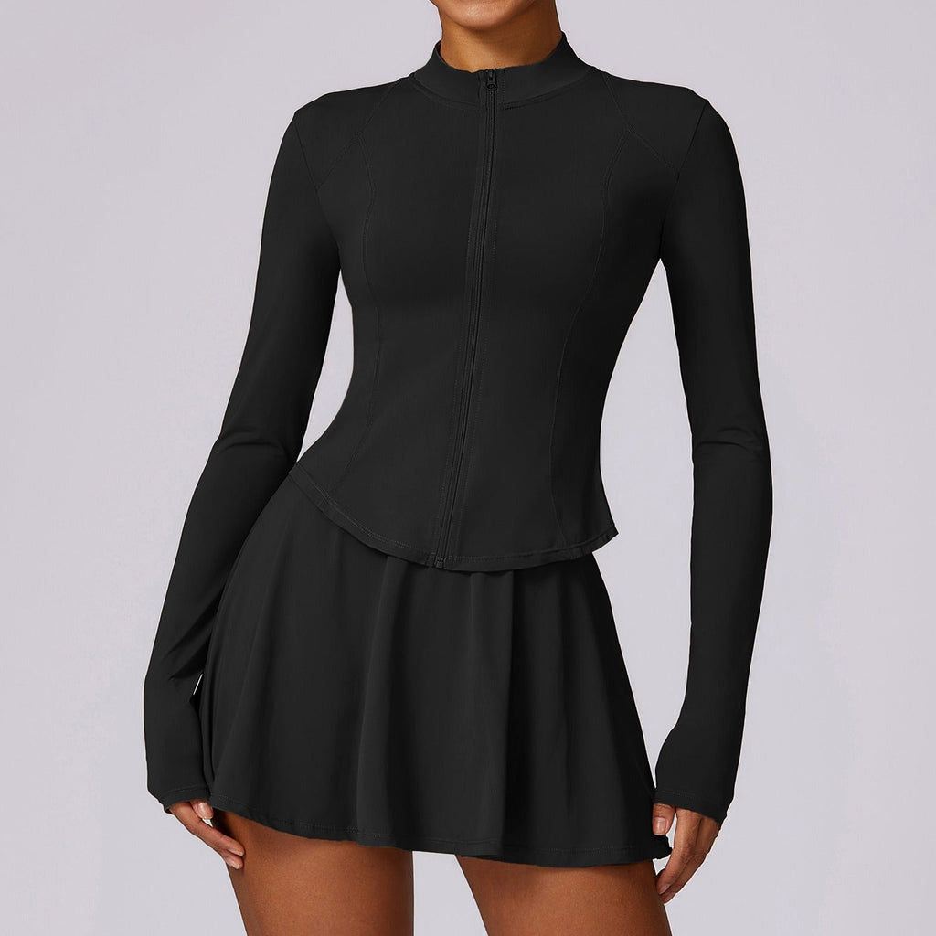 Raya Longsleeve Top & Skort Set UPF 50+ Black