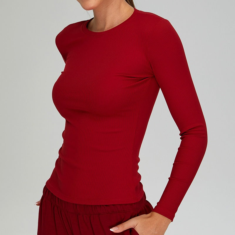 Annora Longsleeve Top Burgundy