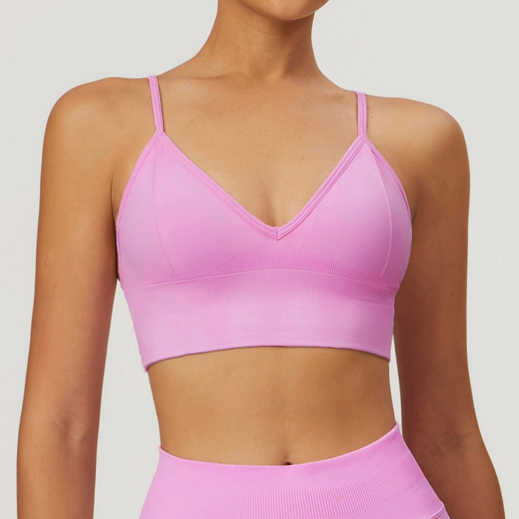 Piper Plunge Seamless Bra Top Bubblegum