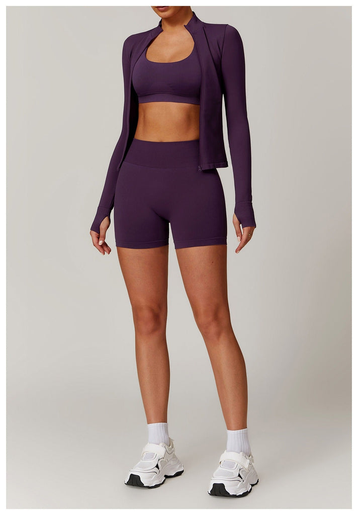 Piper Longsleeve Zip Top & Shorts Set