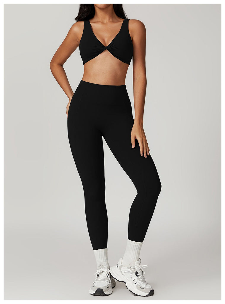 Mira Twist Bra Top & Leggings Set