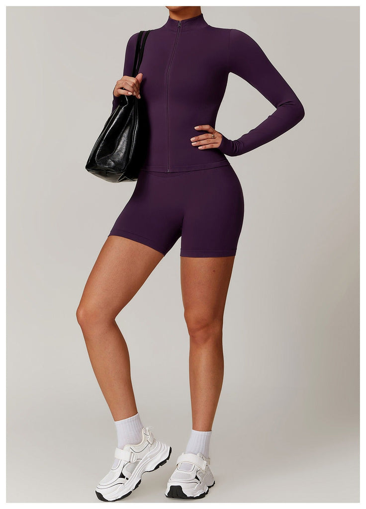 Piper Longsleeve Zip Top & Shorts Set