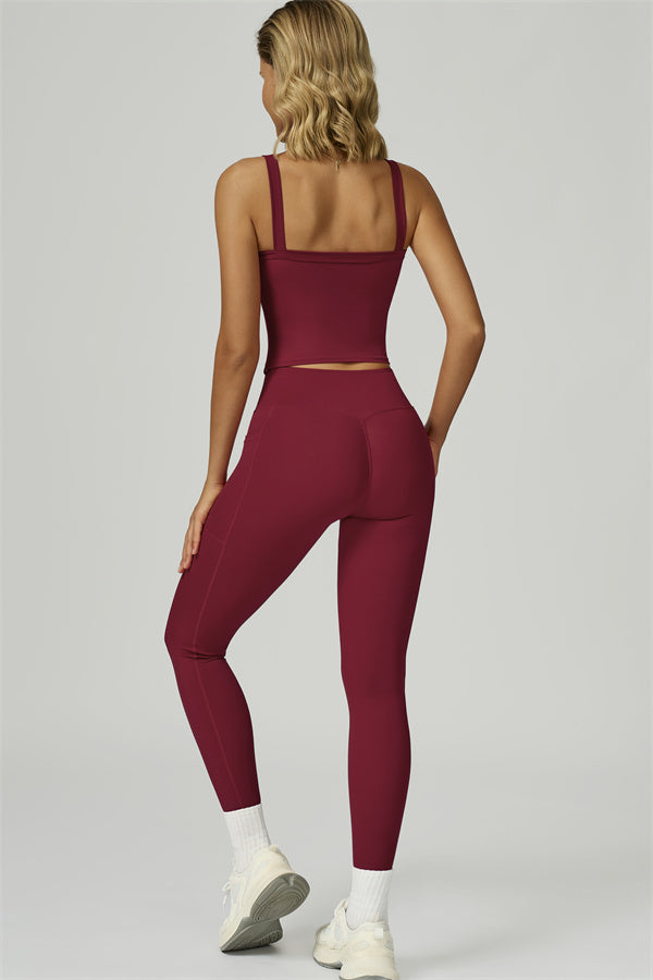 The Flourish Crop Tank Leggings 2-Piece Set
