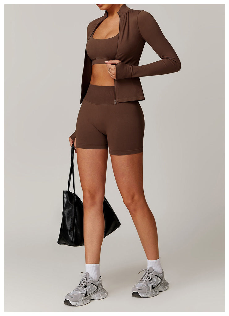 Piper Longsleeve Zip Top & Shorts Set