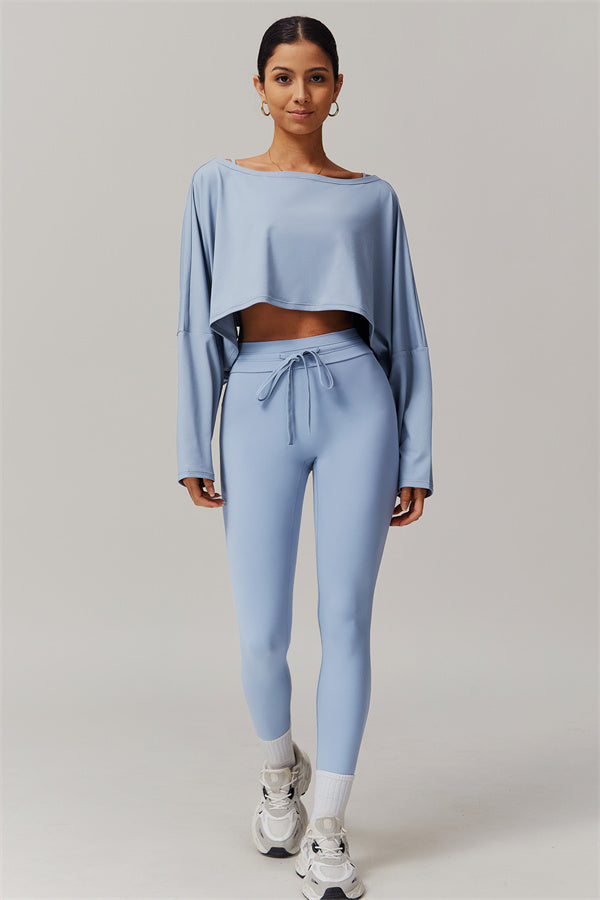 The Resonate Drift Cropped Pullover Leggings 2-Piece Set
