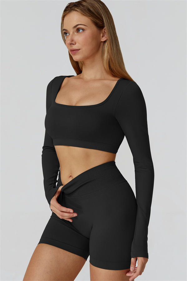 The Reign Long Sleeve Crop Top