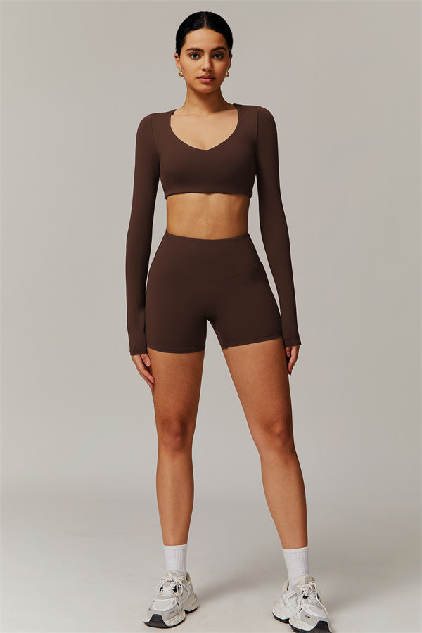 The Delicate Long Sleeve T-shirt Shorts 2-Piece Set