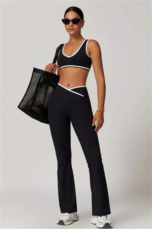The Stamina Sports Bra Flared Leggings 2-Piece Set