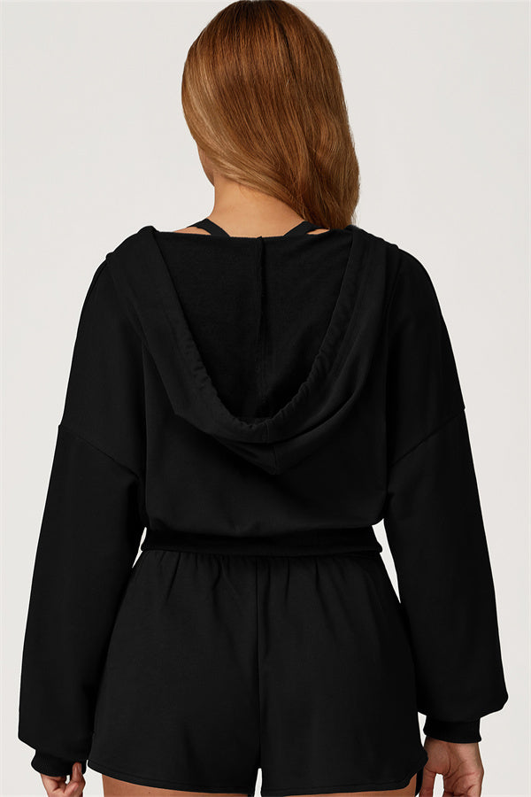 The Glacier Crop Hoodie Pants 2-Piece Set