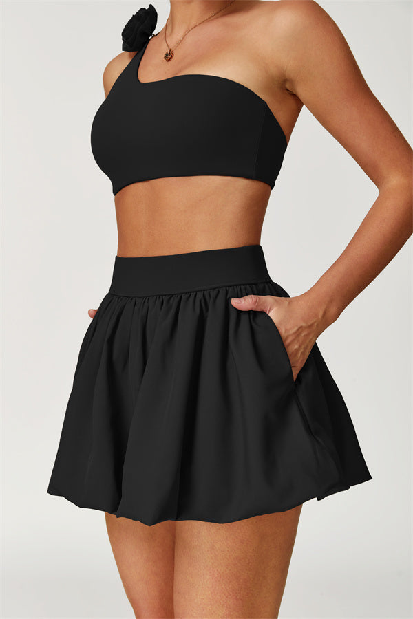 The Blooming Sports Bra Tennis Skirt 2-Piece Set
