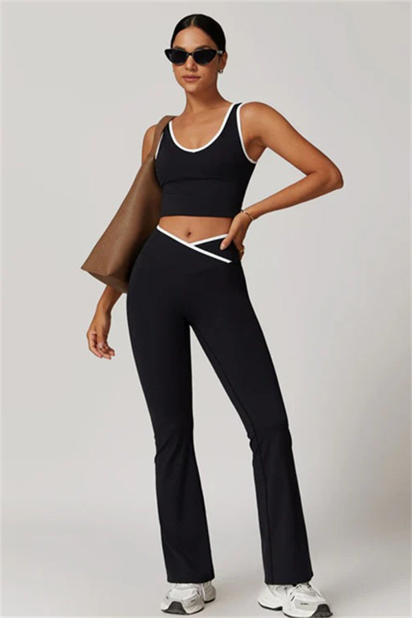 The Stamina Tank Top Flared Leggings 2-Piece Set