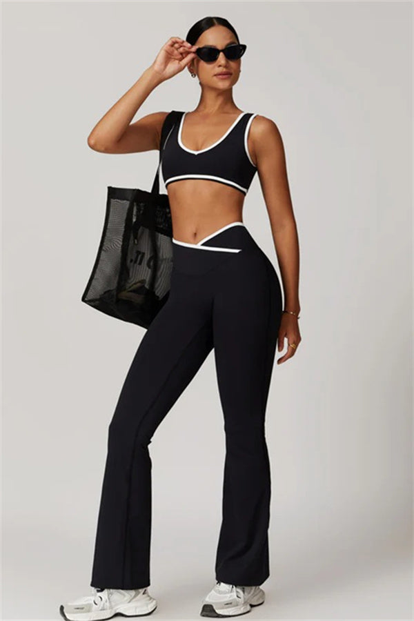 The Stamina Sports Bra Flared Leggings 2-Piece Set