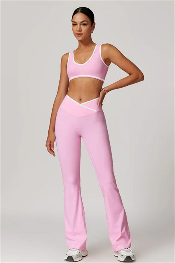 The Stamina Sports Bra Flared Leggings 2-Piece Set