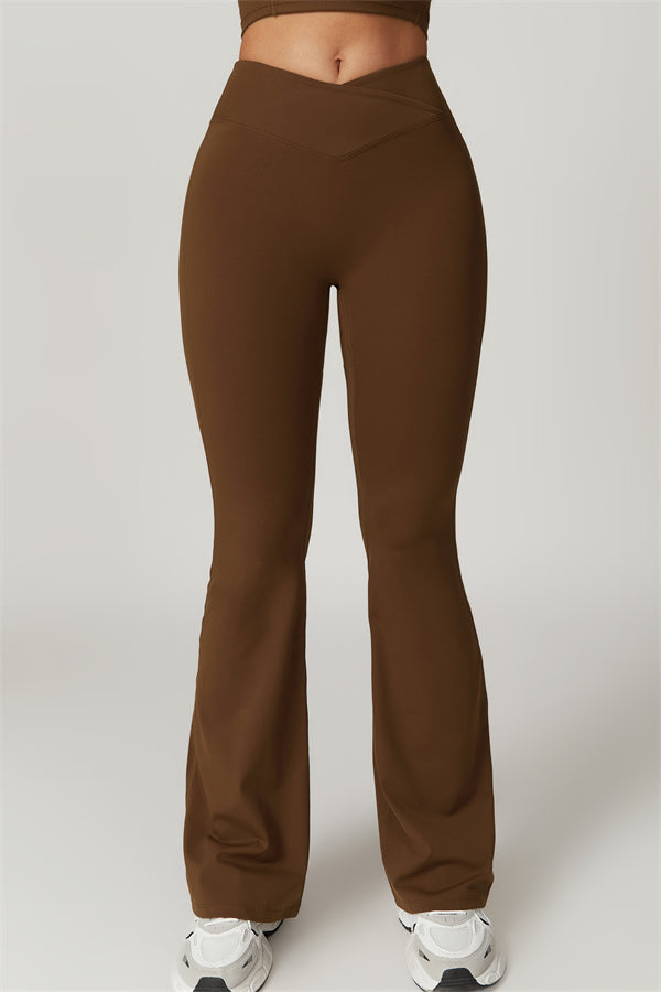 The Sophia Flared Leggings Roman Brown