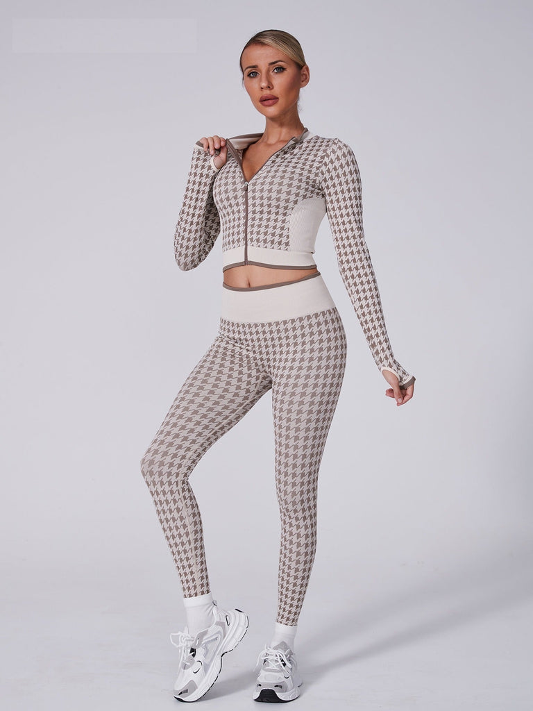 Noor Zip Longsleeve Top & Leggings Set