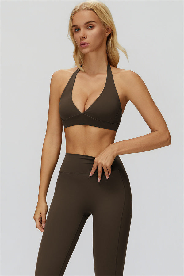 The Fyra Sports Bra Leggings 2-Piece Set Bistre